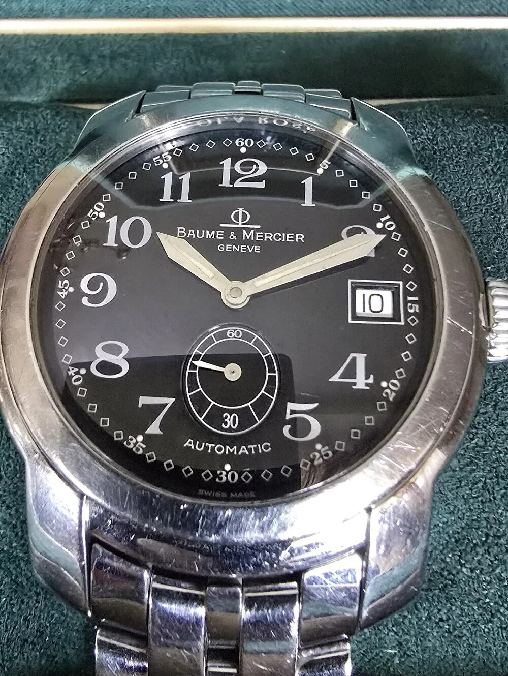Baume & Mercier Men's Automatic Black Dial Stainless Watch